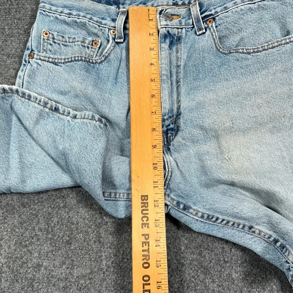 VTG '01 Levi's 505 Regular Fit Denim Shorts Mens 33 Made in USA Light Wash Dad